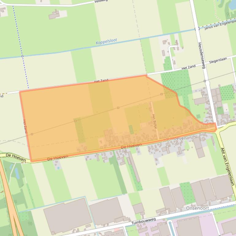 Kaart van postcodegebied 5254JX.