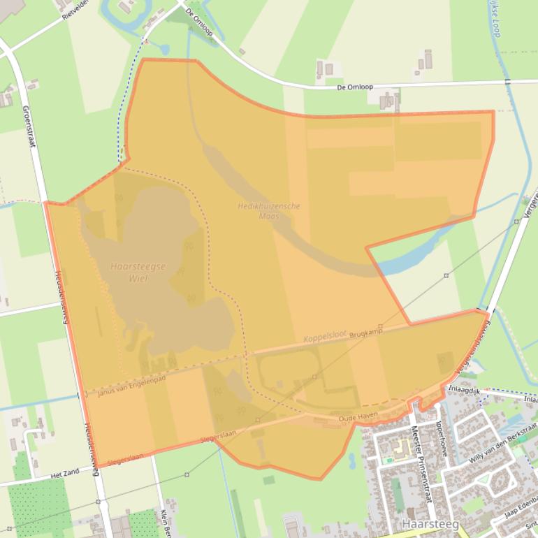 Kaart van postcodegebied 5254KB.