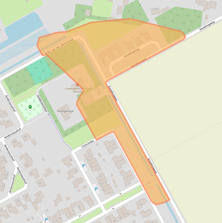 Kaart van postcodegebied 5254KG.