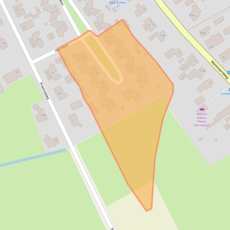 Kaart van postcodegebied 5254LB.