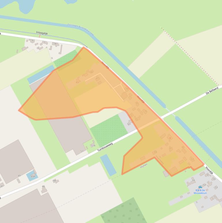 Kaart van postcodegebied 5254VG.