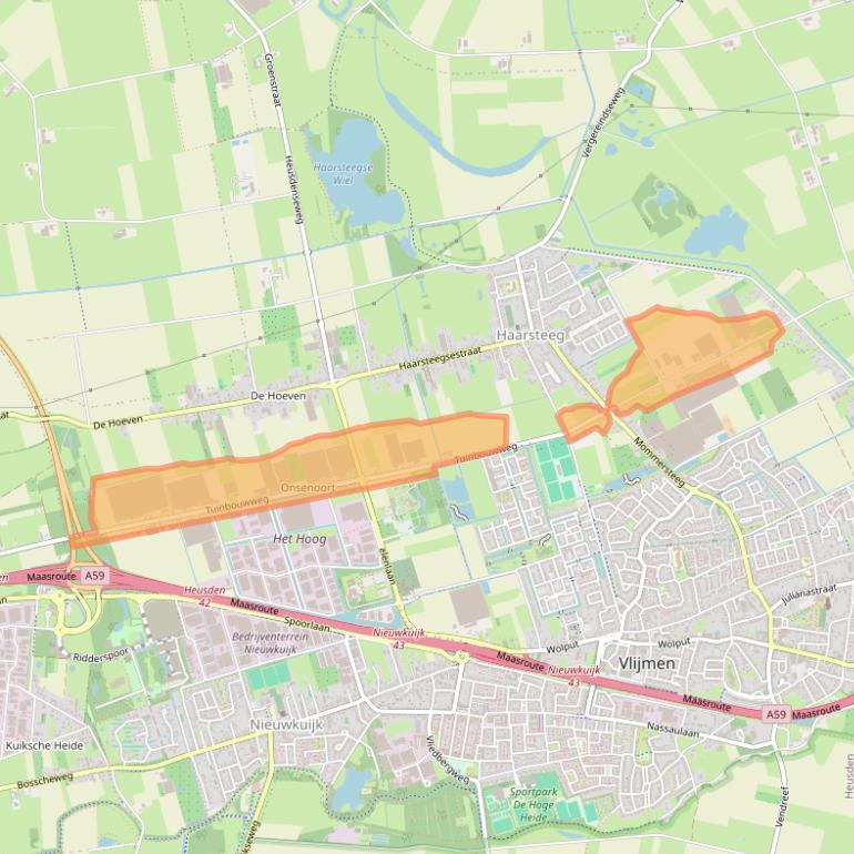 Kaart van postcodegebied 5254VJ.