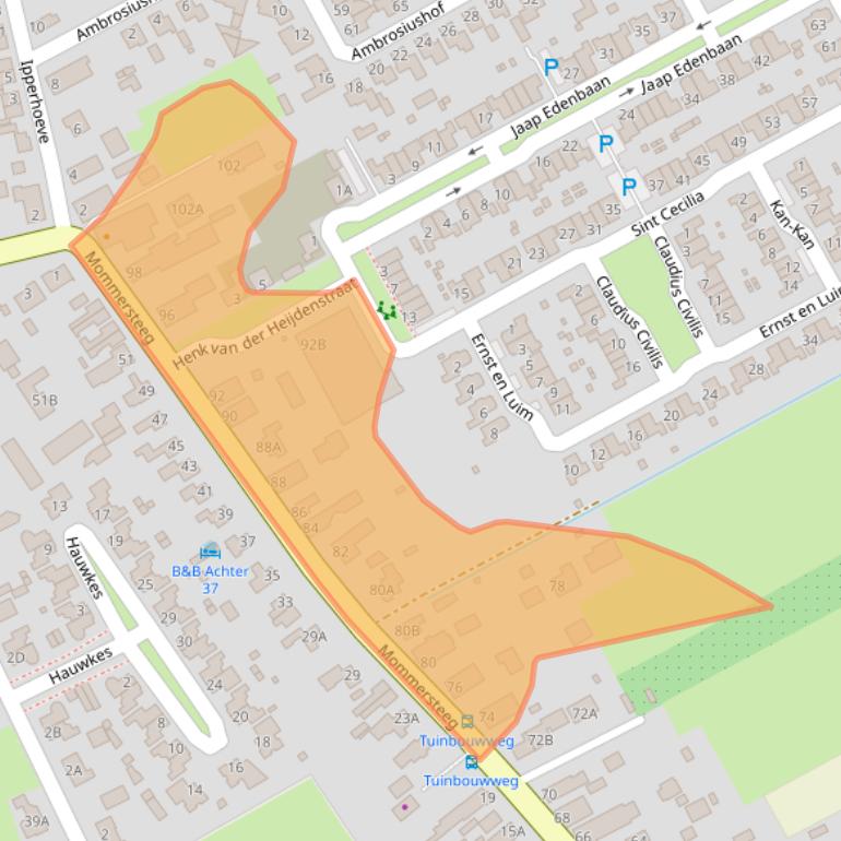 Kaart van postcodegebied 5254VN.