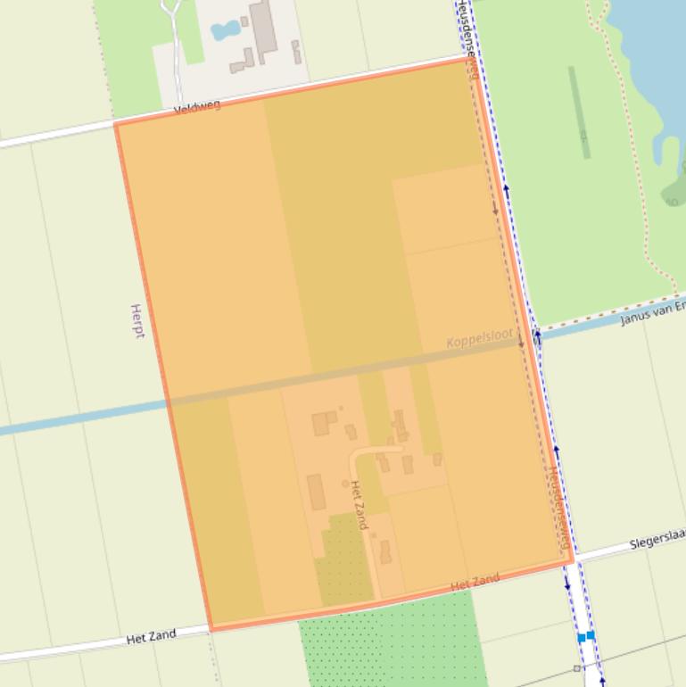 Kaart van postcodegebied 5254VT.