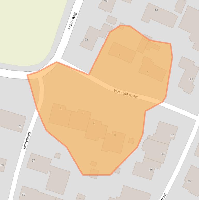 Kaart van postcodegebied 5255AJ.