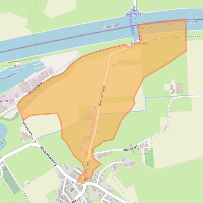 Kaart van postcodegebied 5255PA.