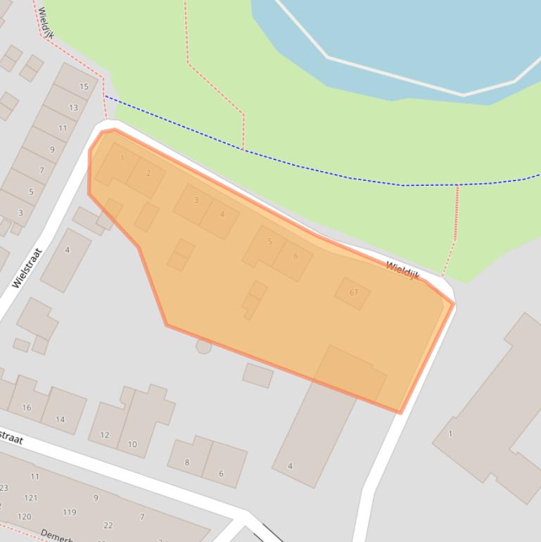 Kaart van postcodegebied 5256AG.