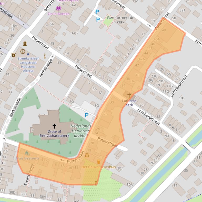 Kaart van postcodegebied 5256AN.