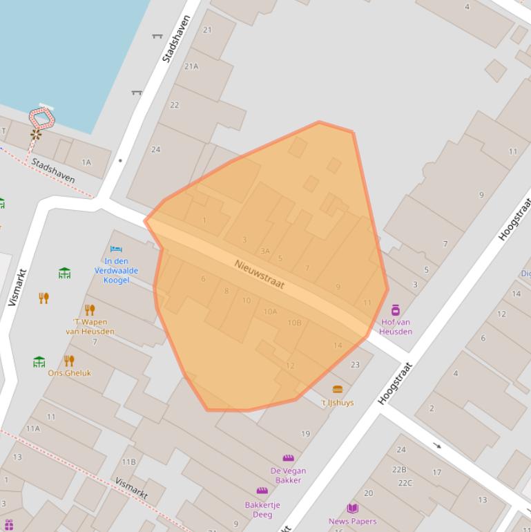 Kaart van postcodegebied 5256BB.