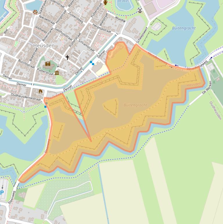 Kaart van postcodegebied 5256DC.