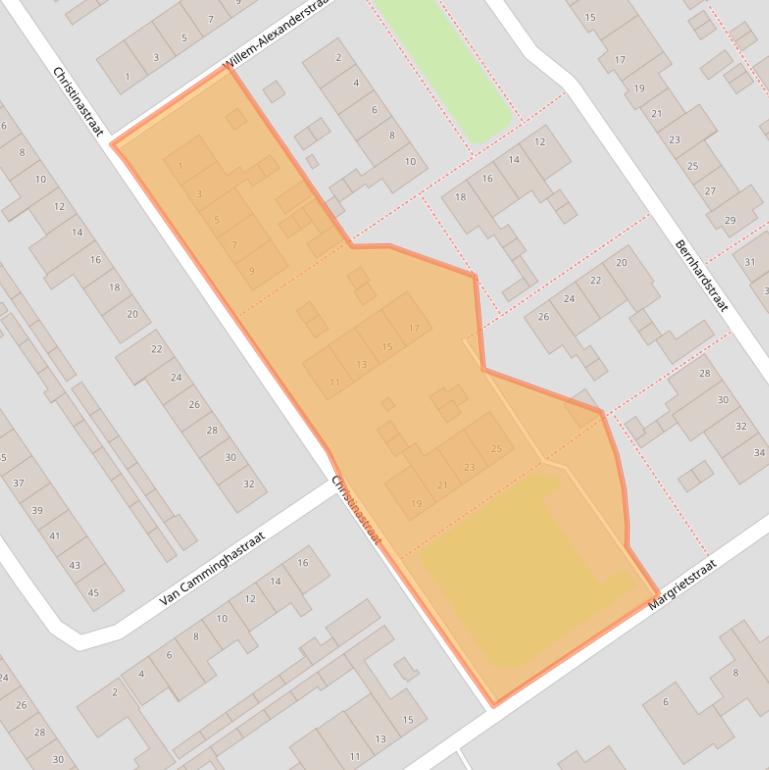 Kaart van postcodegebied 5256GA.