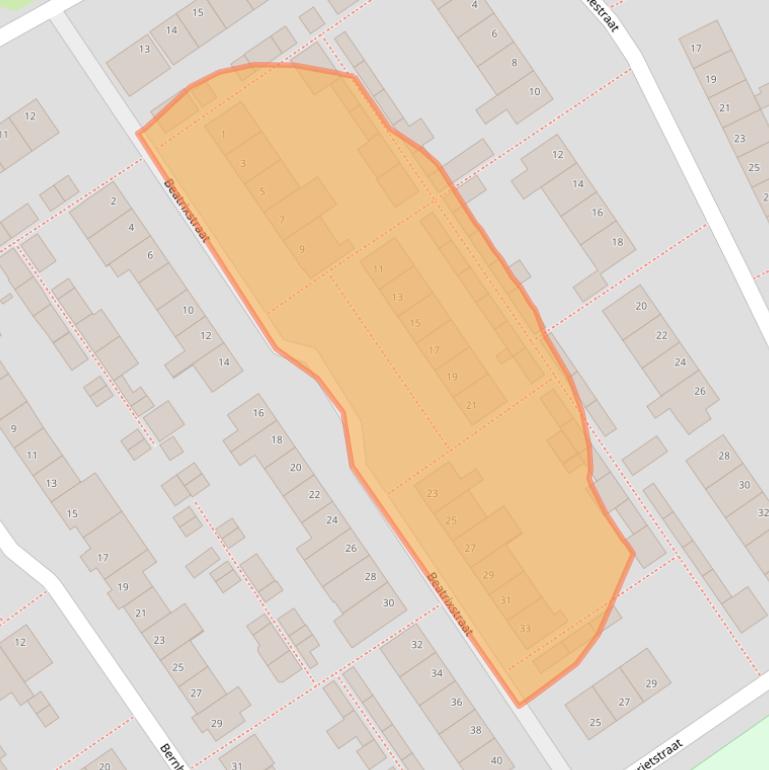 Kaart van postcodegebied 5256GG.