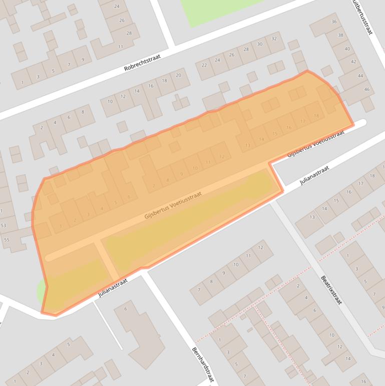 Kaart van postcodegebied 5256GM.