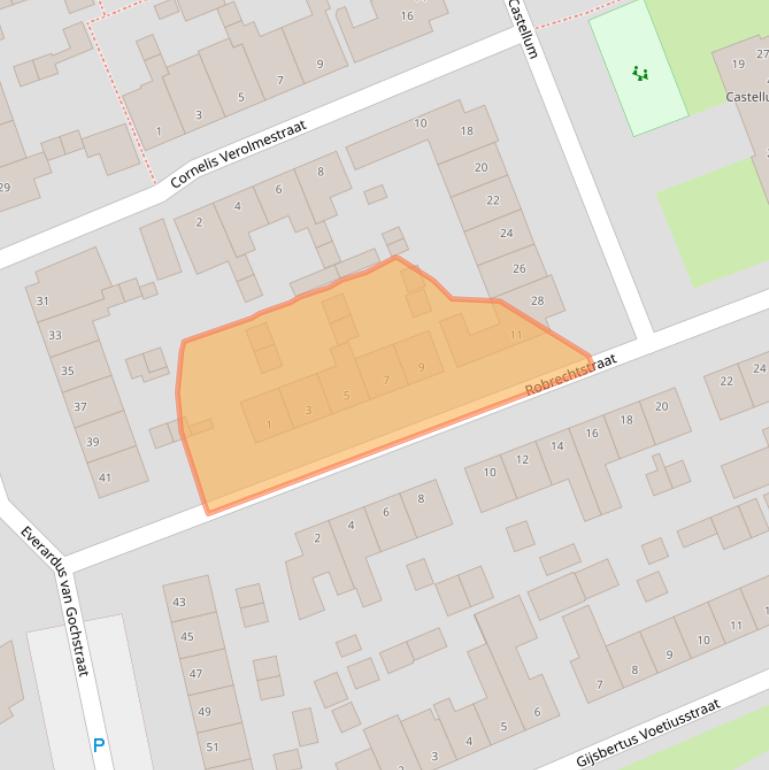 Kaart van postcodegebied 5256GN.