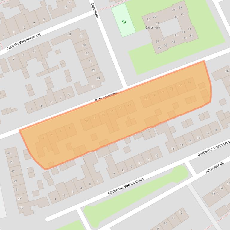 Kaart van postcodegebied 5256GP.