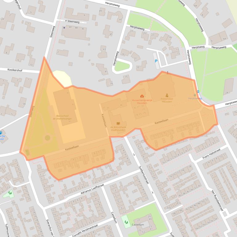 Kaart van postcodegebied 5256GV.