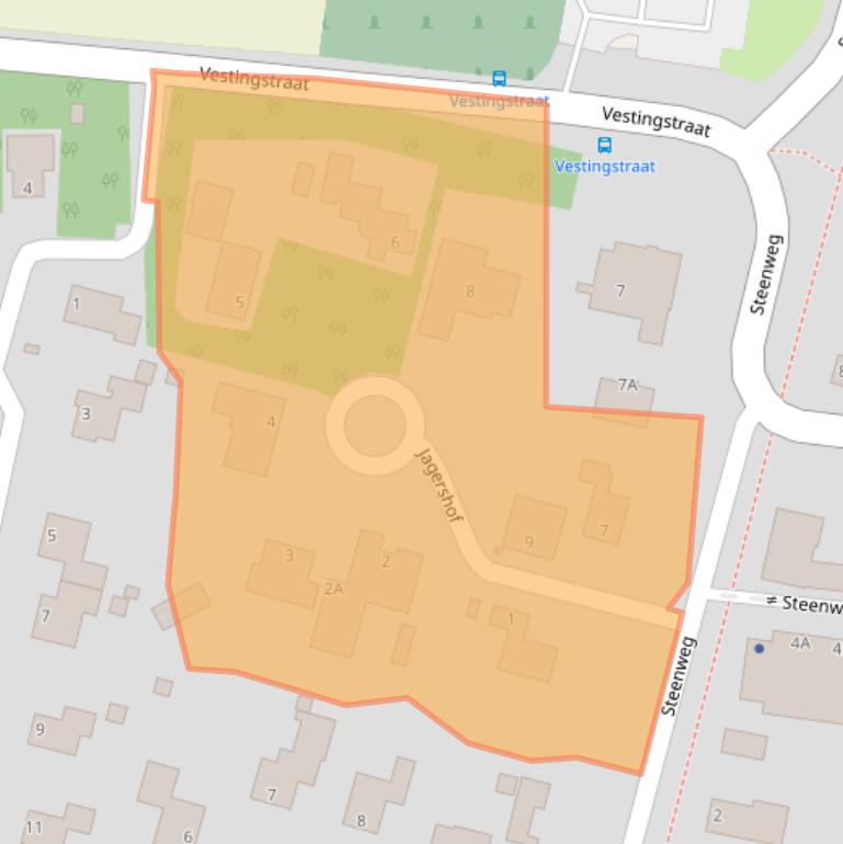 Kaart van postcodegebied 5256KC.