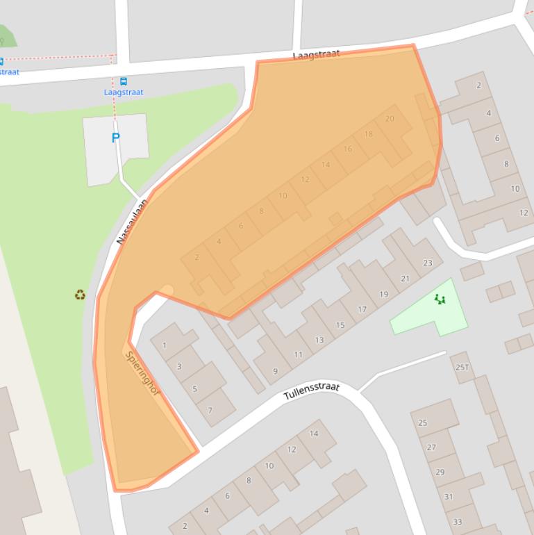 Kaart van postcodegebied 5256KE.