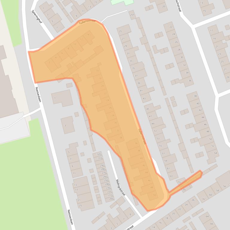 Kaart van postcodegebied 5256KJ.