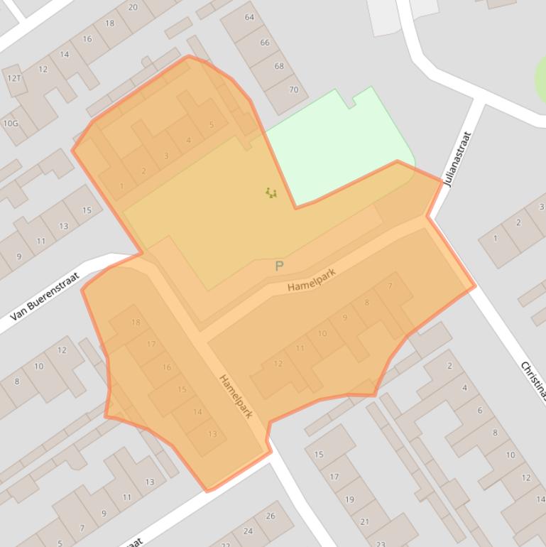Kaart van postcodegebied 5256KM.