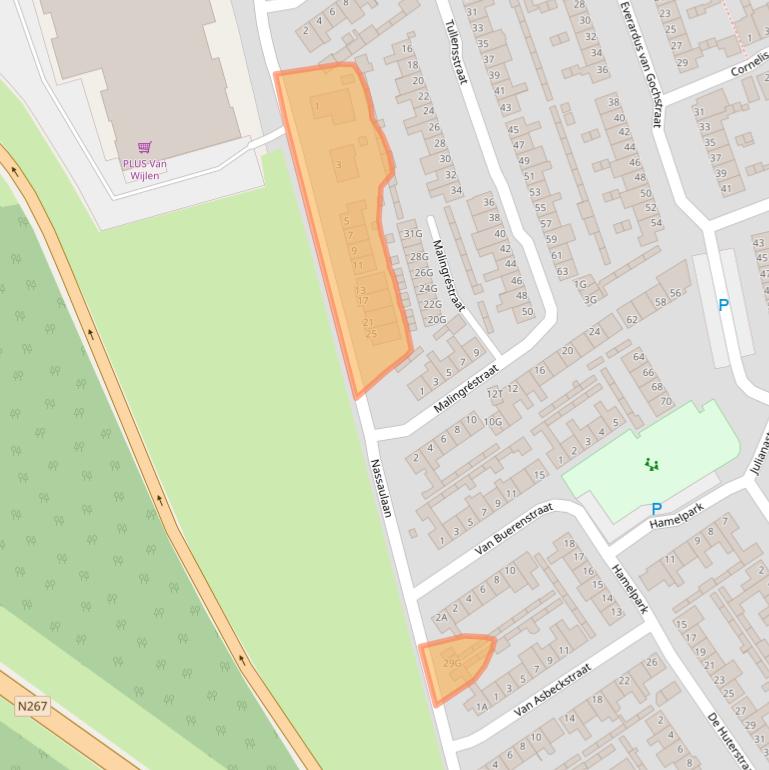 Kaart van postcodegebied 5256KW.