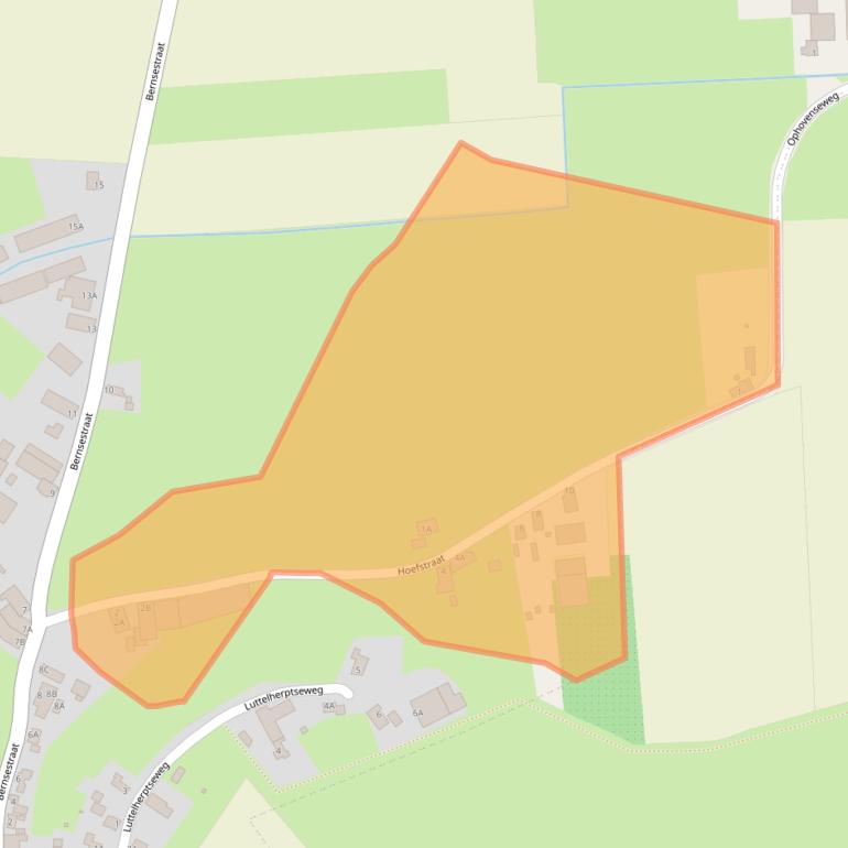 Kaart van postcodegebied 5256NE.