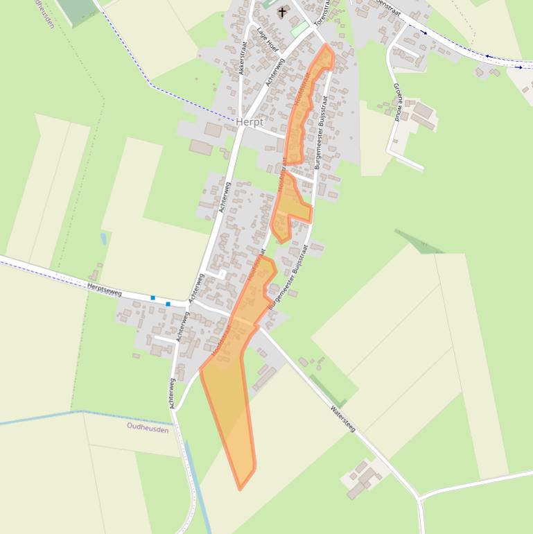 Kaart van postcodegebied 5256NG.