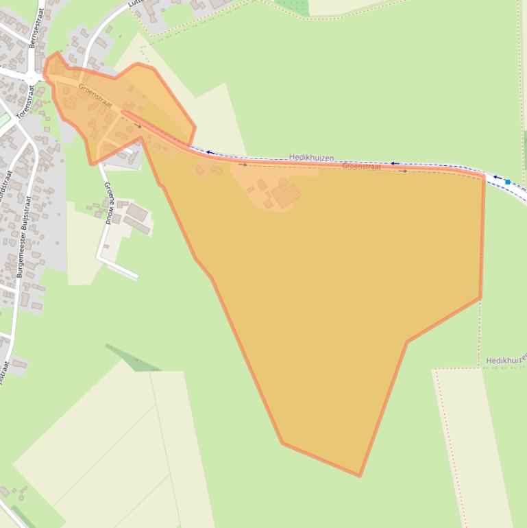 Kaart van postcodegebied 5256NV.