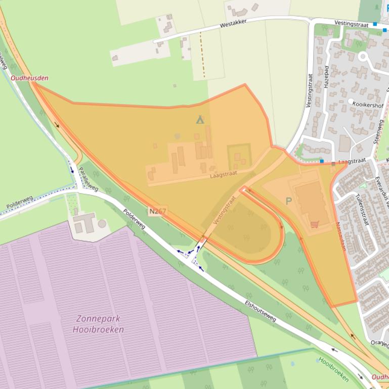 Kaart van postcodegebied 5256PJ.