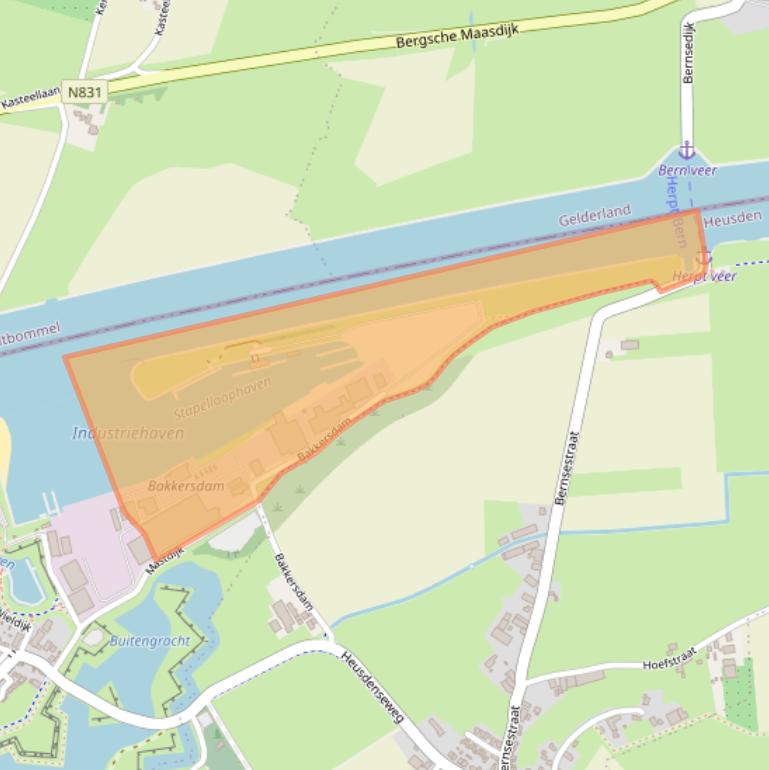 Kaart van postcodegebied 5256PK.