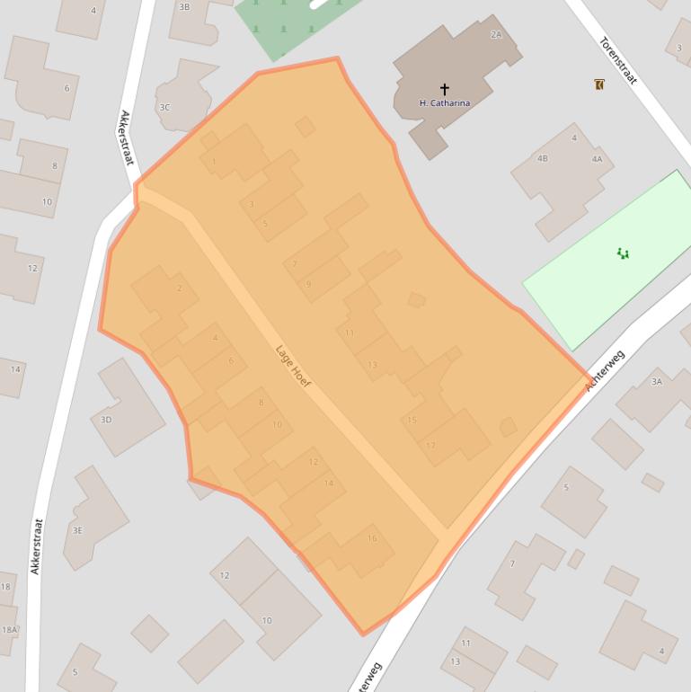 Kaart van postcodegebied 5256RA.