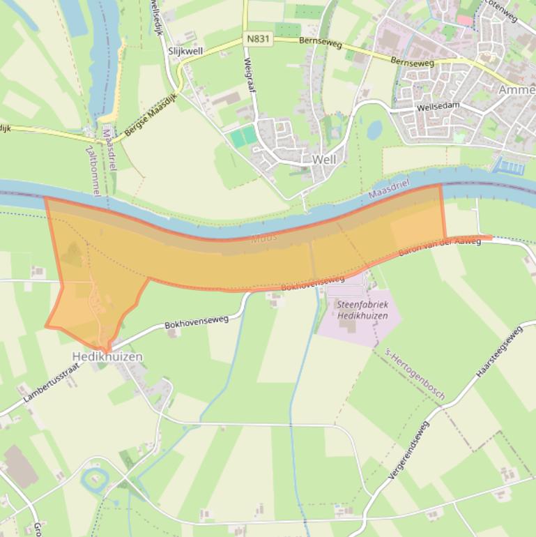 Kaart van postcodegebied 5256TA.