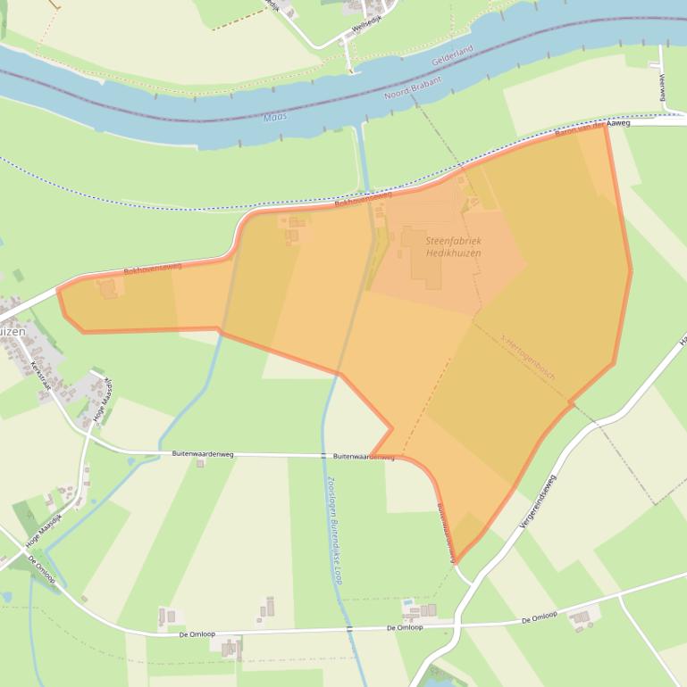 Kaart van postcodegebied 5256TC.