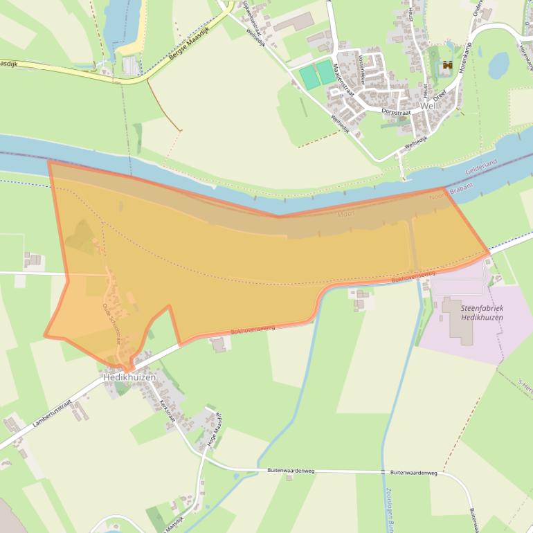 Kaart van postcodegebied 5257NA.