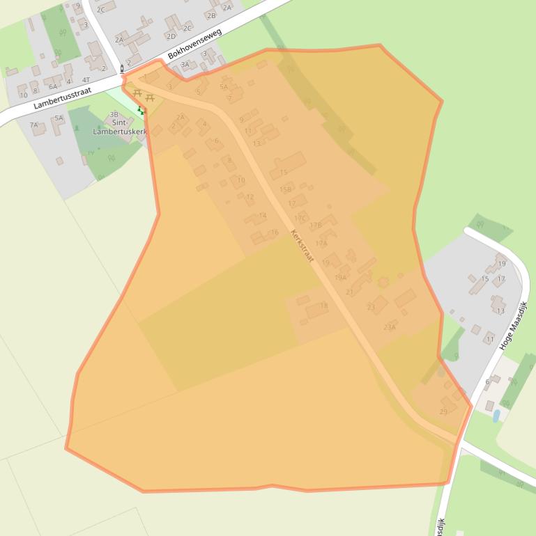 Kaart van postcodegebied 5257ND.