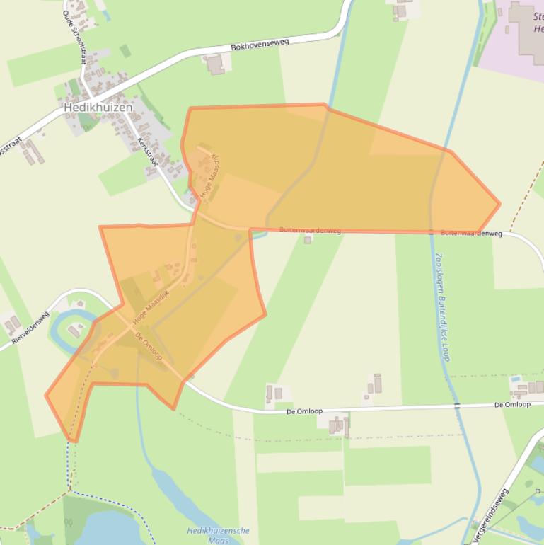 Kaart van postcodegebied 5257NE.