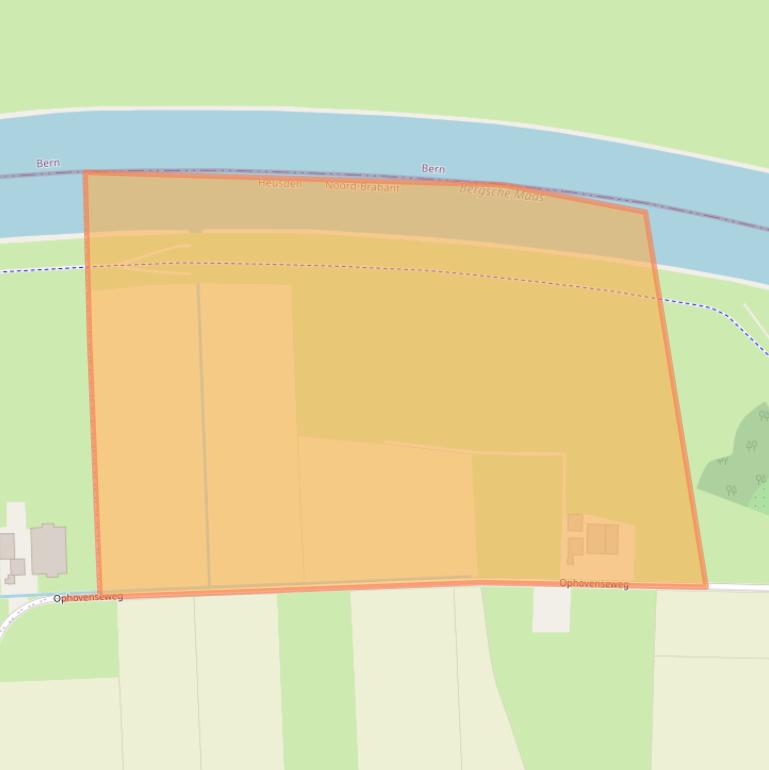 Kaart van postcodegebied 5257NL.