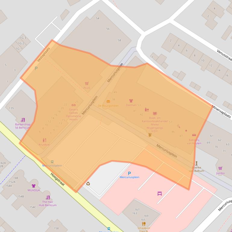 Kaart van postcodegebied 5258AX.