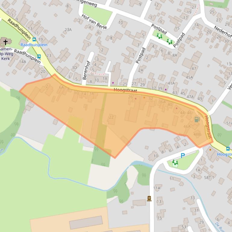 Kaart van postcodegebied 5258BD.