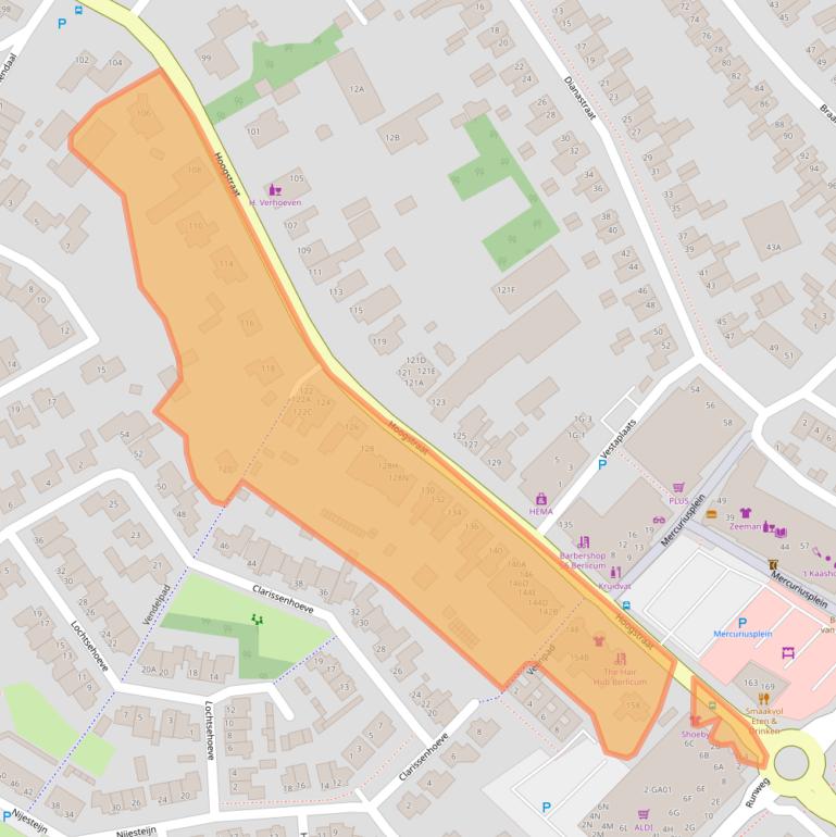 Kaart van postcodegebied 5258BG.