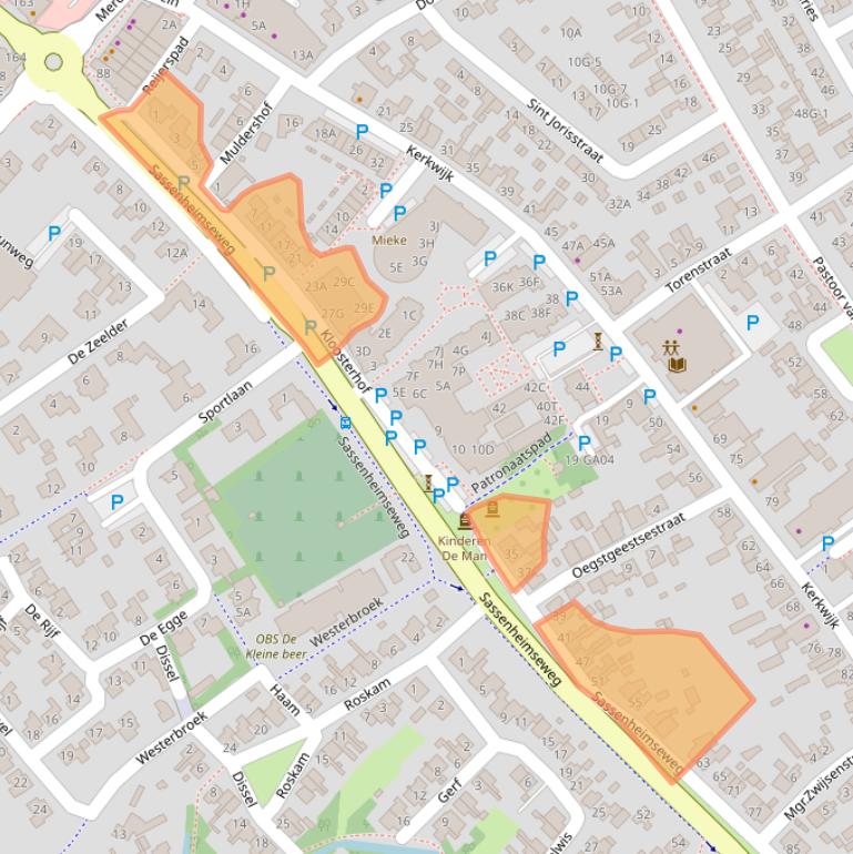 Kaart van postcodegebied 5258HJ.