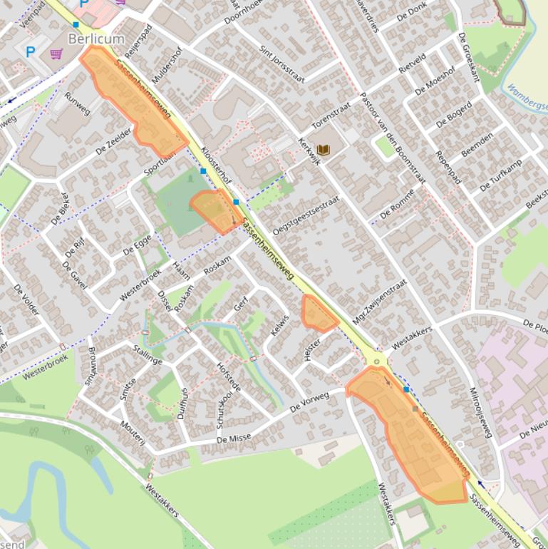 Kaart van postcodegebied 5258HL.