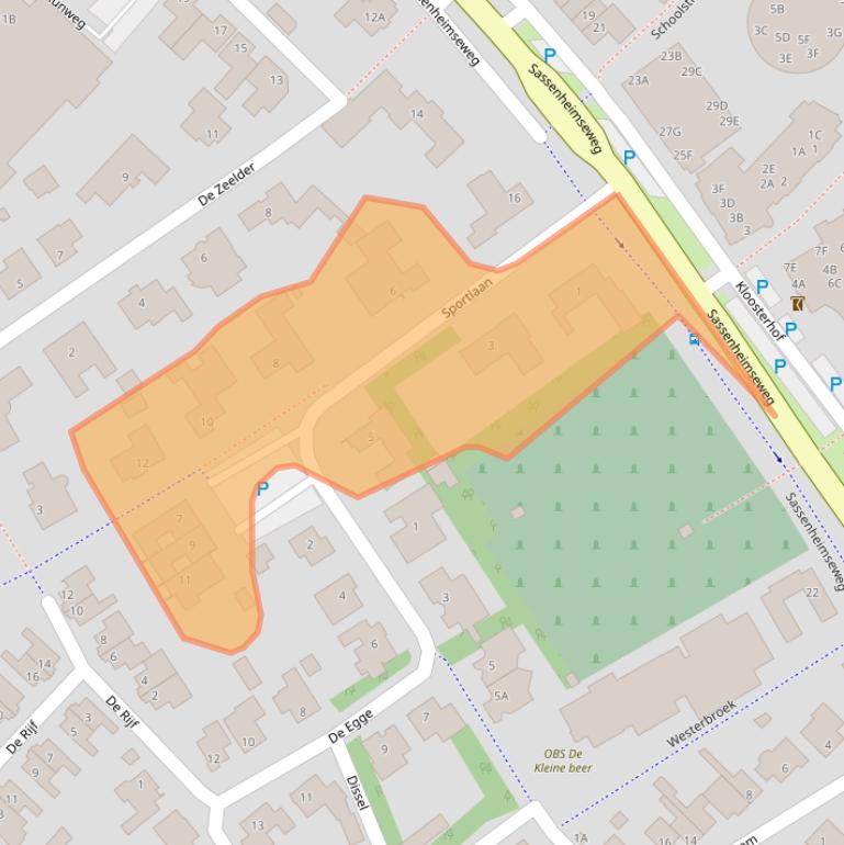Kaart van postcodegebied 5258HN.