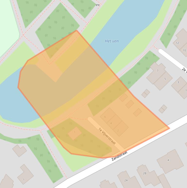 Kaart van postcodegebied 5258HR.