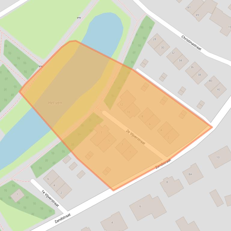 Kaart van postcodegebied 5258HS.