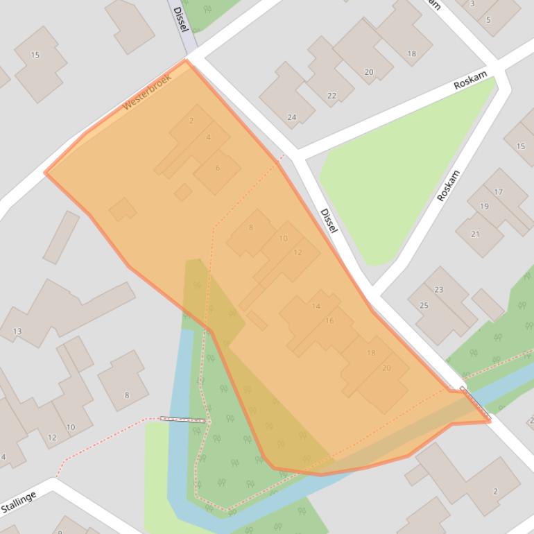 Kaart van postcodegebied 5258JD.