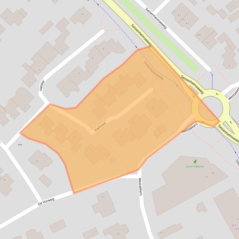 Kaart van postcodegebied 5258JK.