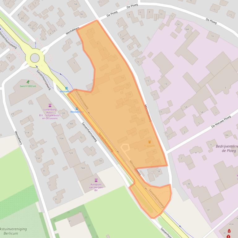 Kaart van postcodegebied 5258KH.