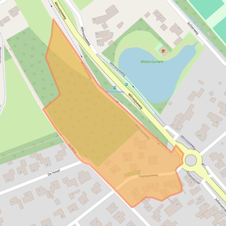 Kaart van postcodegebied 5258KM.