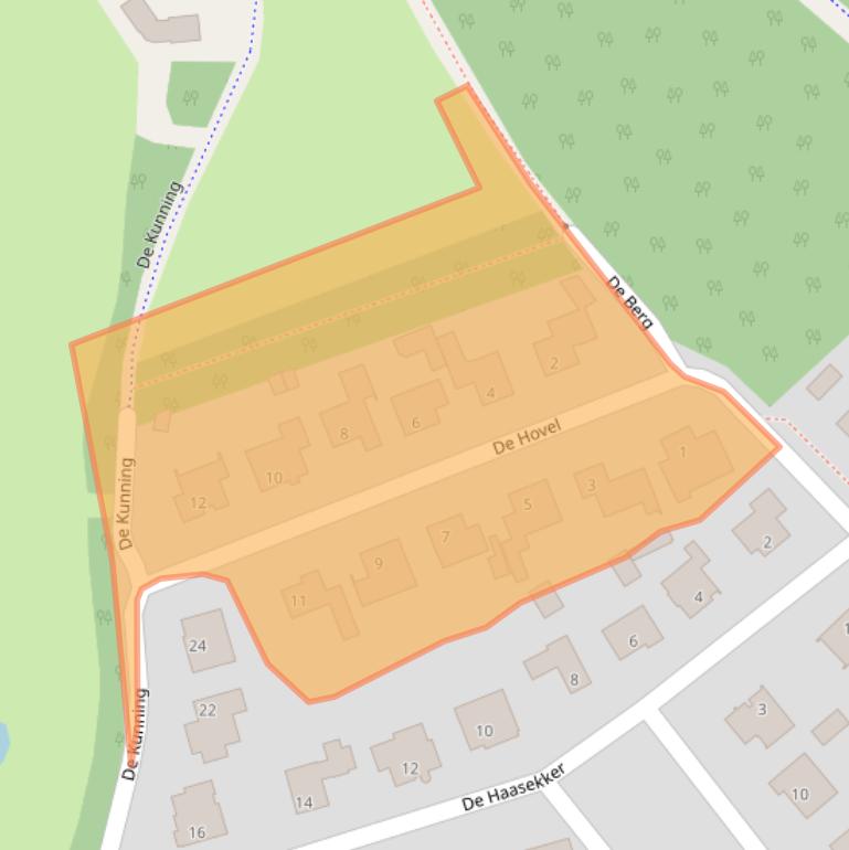 Kaart van postcodegebied 5258KP.